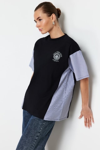 T-shirt oversize - Preto