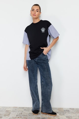 T-shirt oversize - Preto