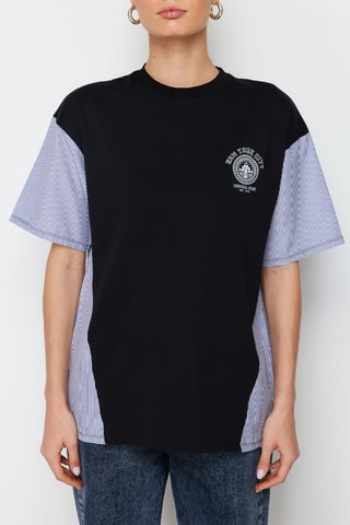 T-shirt oversize - Preto