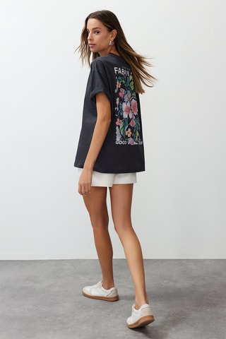 T-shirt oversize - Antracite