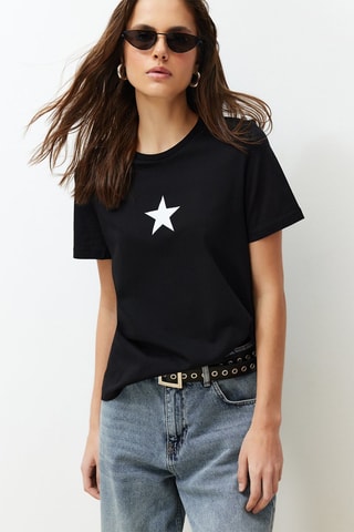 T-shirt regular - Preto