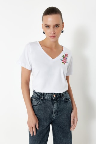 T-shirt regular - Branco