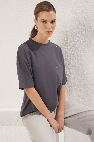 T-shirt oversize - Antracite