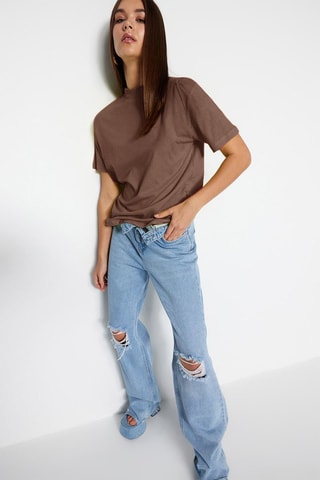 T-shirt - Castanho-claro