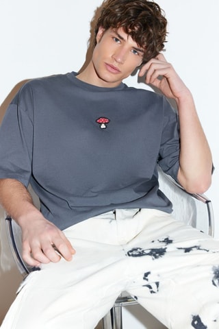 T-shirt oversize - Antracite