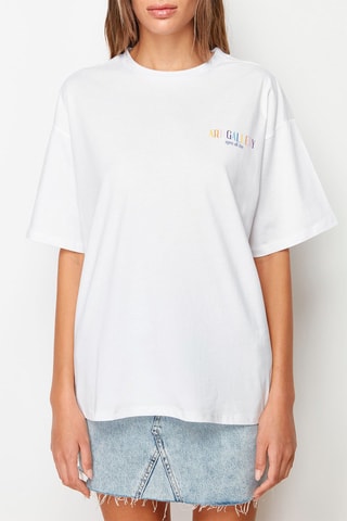 T-shirt oversize - Branco
