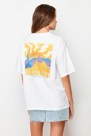 T-shirt oversize - Branco