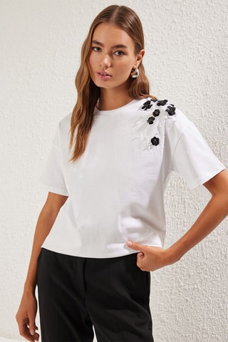 T-shirt oversize - Branco