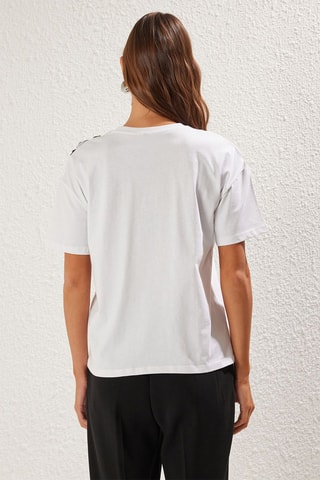 T-shirt oversize - Branco
