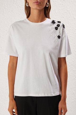 T-shirt oversize - Branco