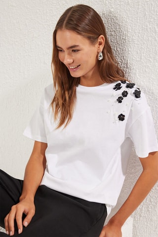 T-shirt oversize - Branco