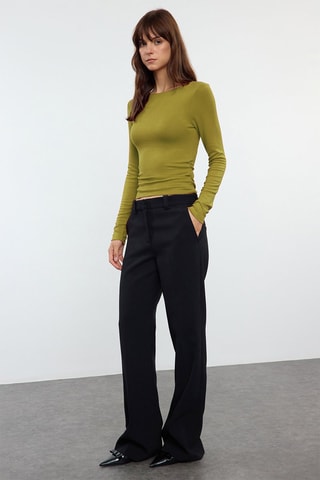 Top slim - Verde-azeitona