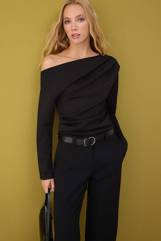 Blusa slim - Preto