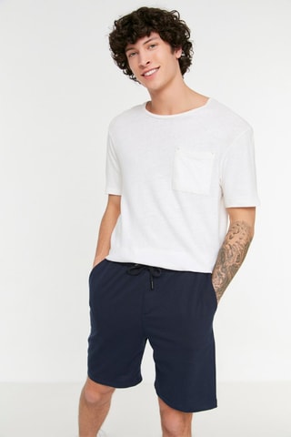 2 bermudas - Azul-marinho e antracite