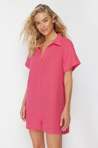 Macacão curto - Fúcsia