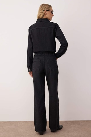 Macacão de ganga - Preto