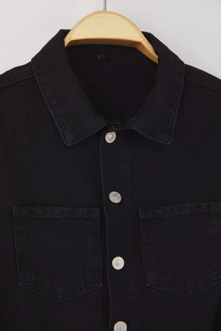 Macacão de ganga - Preto