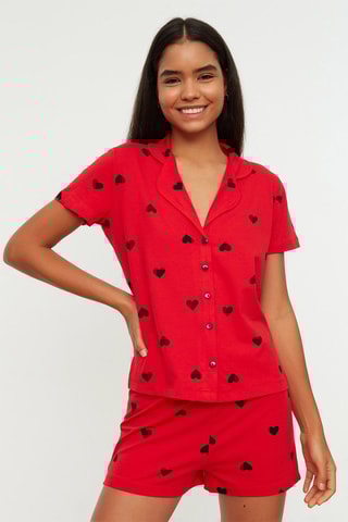 Camisa e calções Vermelho