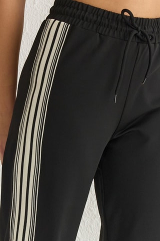 Calças de treino de cintura subida - Preto