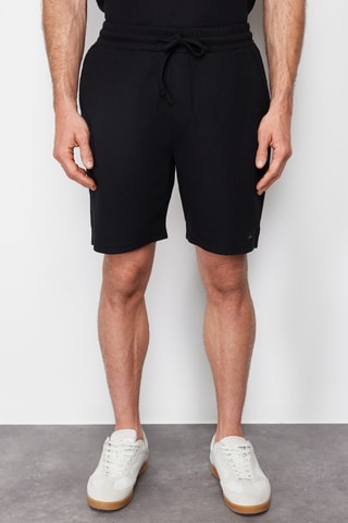 Polo e calções regular - Preto