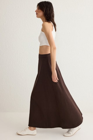 Saia comprida - Castanho