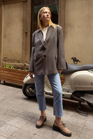Blazer oversize - Cinzento