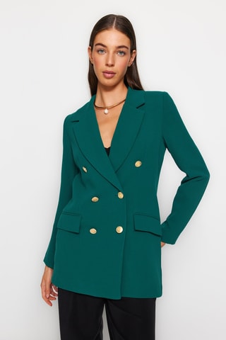 Blazer oversize - Verde-esmeralda
