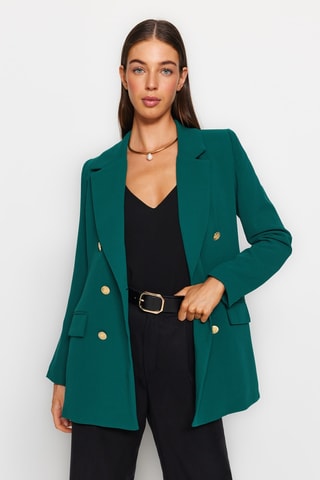 Blazer oversize - Verde-esmeralda