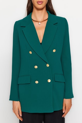Blazer oversize - Verde-esmeralda
