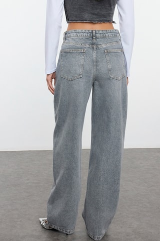 Calças de ganga - Cinzento-escuro