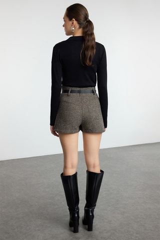 Saia-calção - Preto e branco