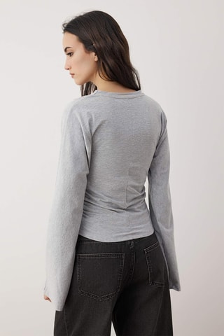 Top - Cinzento mesclado