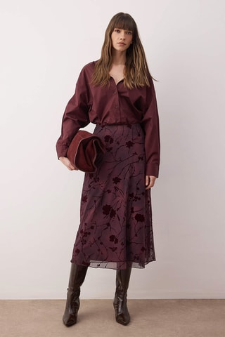 Saia direita - Violeta