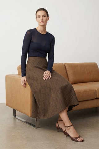 Saia comprida - Castanho