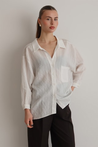 Camisa oversize - Branco