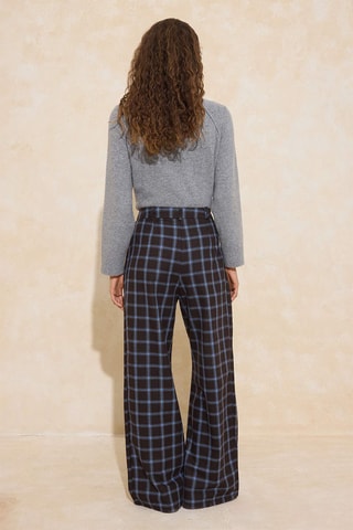 Calças wide legs - Castanho