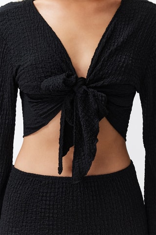 Crop top e saia - Preto