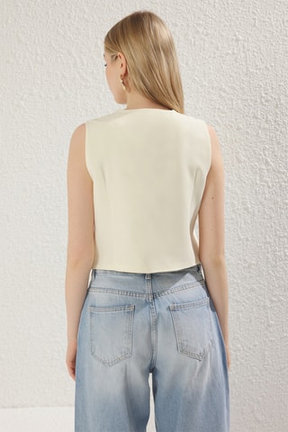 Colete de fato - Amarelo-claro