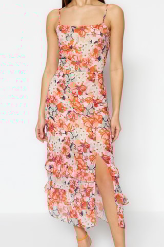 Vestido midi - Laranja