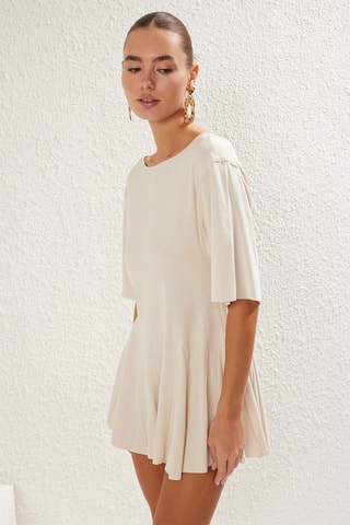 Macacão curto - Cru