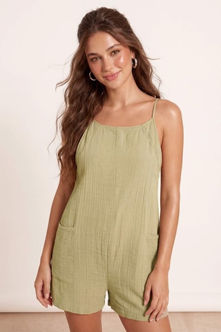 Macacão curto - Caqui