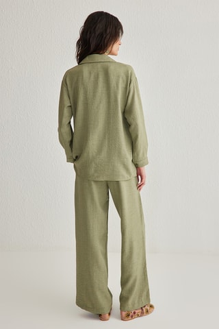 Camisa e calças - Caqui-claro