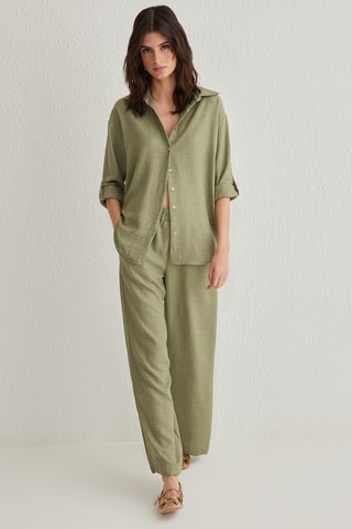 Camisa e calças - Caqui-claro