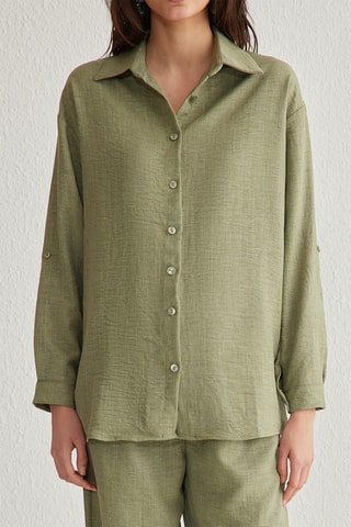 Camisa e calças - Caqui-claro