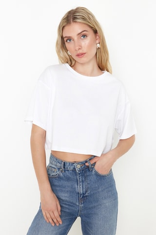 2 crop tops - Preto e branco