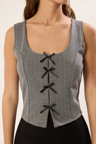 Top - Cinzento mesclado