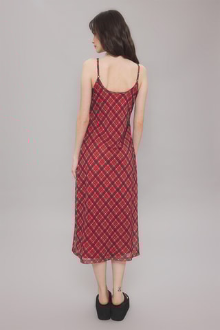 Vestido midi - Vermelho