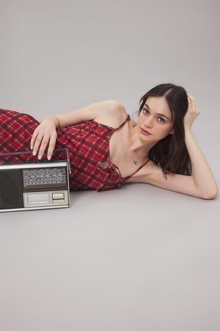 Vestido midi - Vermelho