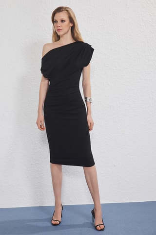 Vestido justo - Preto