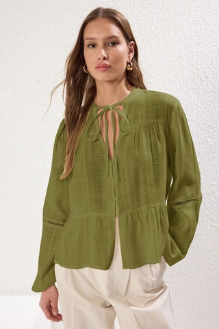 Camisa oversize - Caqui